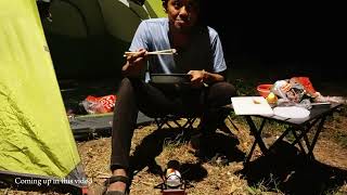 Solo Camping ditepi Sungai  Bersantai dengan Gemericik Air Memasak Daging ASMR [upl. by Llednohs]