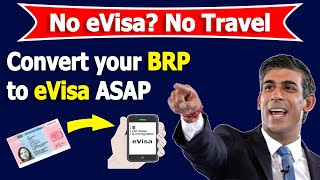 How to convert BRP to eVisa  How to apply e Visa UK evisa brp [upl. by Aina638]