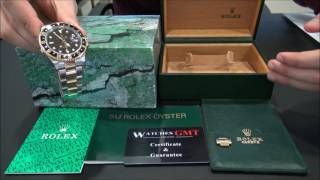 Rolex GMT II 16713 Stainless Steel amp Gold Serie W  WatchesGMT [upl. by Ayotahs196]