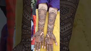 New bridal mehndi design so beautiful mehandi design beautyfulmehndi bridalmehndidesignbeautifull [upl. by Orecul]