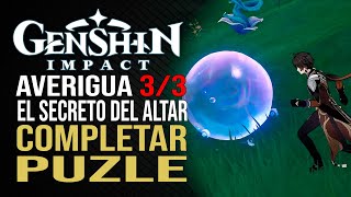 Genshin Impact  Averigua el secreto del altar  33  Puzle  Fontaine [upl. by Salkin]