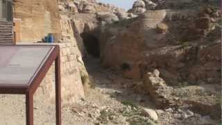 Nabataean Water Drain Tunnel at Petra  Jordan [upl. by Ztnarf497]