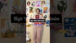 meeshofinds best High waist jeans for 700🥹💸🥰 jeans for Pear shape body meeshohaul jeans trending [upl. by Livvie188]