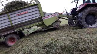 Grassilage mit Claas Ladewagen [upl. by Sapers890]