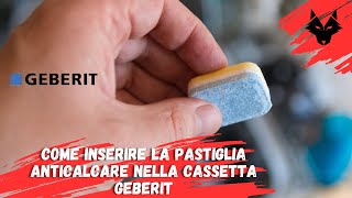 Come inserire la pastiglia anticalcare nella cassetta Geberit [upl. by Lednem]