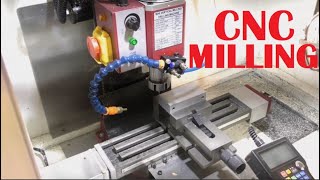 CNC Milling with a converted manual milling machine [upl. by Hajidak447]