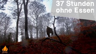 37 Stunden ohne Essen 10 Teile Ausrüstung Dauerregen Survival Training  WaldläuferTour 17 [upl. by Dlared]