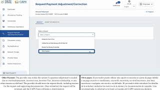 GACAPS Tutorial Video Requesting Payment AdjustmentCorrections [upl. by Ogilvy]