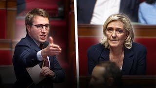 Antoine Léaument recadre Marine Le Pen sur l’immigration [upl. by Annayek60]