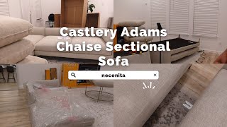 Castlery Adams Chaise Sectional Sofa in the color Pearl Beige  Assembly [upl. by Abita]