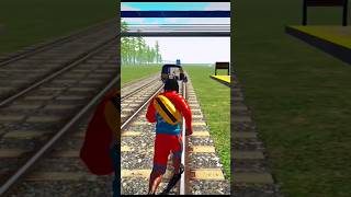 Train Accident Franklin 😞😞 IndaiN Bike Driving 3D shortslikeviral [upl. by Adnirual]