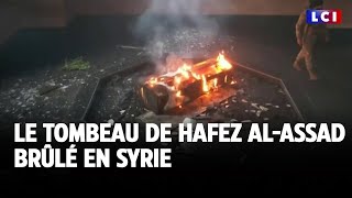 Le tombeau de Hafez alAssad brûlé en Syrie ｜LCI [upl. by Alleunam]