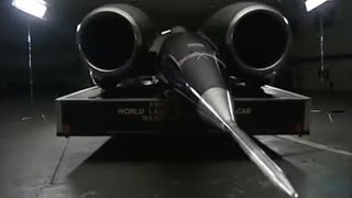 NEW Thrust SSC  The Fastest Car In the World   763mph 1 mile in 4 seconds [upl. by Atikaj198]