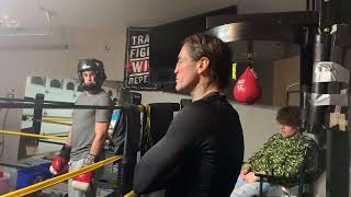 Paul Spadafora is sparring green fighters and pro no sound had a technical situation [upl. by Aida118]