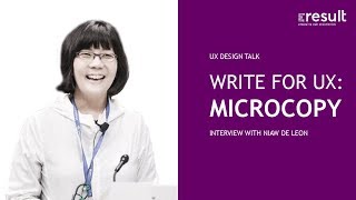 Write for UX Microcopy [upl. by Madeline]