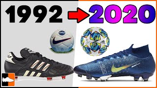 Champions League Evolution 🏆 Soccer Cleats amp Ball History [upl. by Almeida]