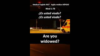 176 VIUDO  WIDOWED medicalenglish [upl. by Tessie943]