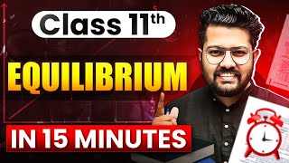 Class 11 Chemistry  Equilibrium in 15 Minutes  Rapid Revision of Chemistry [upl. by Ressler]