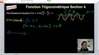 Section 4 Exemple 1e  Taux de variation dune fonction sinusoïdale [upl. by Atiuqihc487]