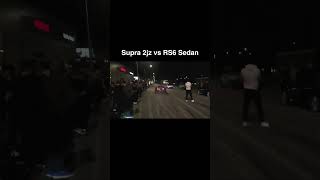 Toyota Supra 2JZ vs Audi RS6 DRAG RACE toyotasupra 2jz audirs6 [upl. by Asiluj805]