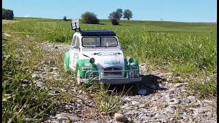 Tamiya M05RA 68670 Citroen 2CV Sand Attack Rally  Ente RC Brushed [upl. by Anitram]