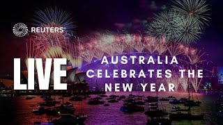 LIVE Australia celebrates the New Year with fireworks display in Sydney [upl. by Airtina]