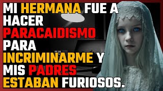 MI HERMANA fue a hacer PARACAIDISMO para INCRIMINARME y mis PADRES estaban FURIOSOS [upl. by Ayrb]