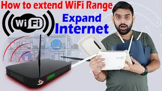 How to extend wifi range with another router  Airtel Xstream  JioFiber Router  TpLink  Tenda [upl. by Ailuj]