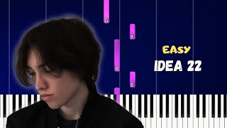 IDEA 22  EASY piano tuto [upl. by Yablon348]