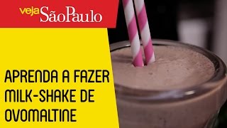 Aprenda a fazer milkshake de ovomaltine [upl. by Zzabahs]