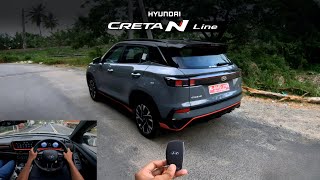 2024 HYUNDAI CRETA N LINE N10 DCT  POV Test Drive 37  ENJE [upl. by Llecrup]