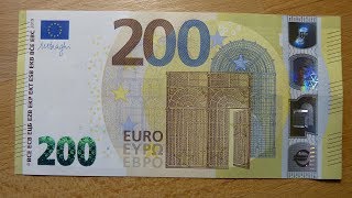 Detailed NEW 200 EURO banknote review 2019 [upl. by Dunston664]