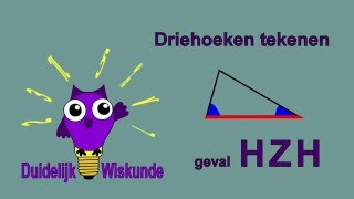 Driehoeken tekenen geval HZH [upl. by Aivatra]