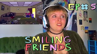 Who Unlived salty Smiling Friends Reaction 5 [upl. by Melquist]