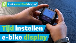 Zo pas je de tijd van je ebike display aan  Bosch Intuvia klok verzetten [upl. by Aiuqal]