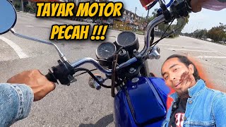 Aku Nyaris Jatuh MotorSuzuki GP100 Tayar Pecah [upl. by Westleigh315]