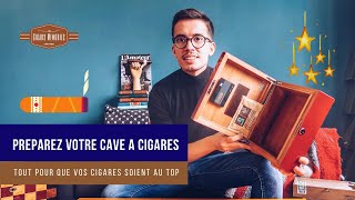 COMMENT PREPARER SA CAVE A CIGARE  HOW TO SEASON MY CIGAR HUMIDOR [upl. by Narcis]