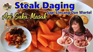 Steak Daging Sapi Cincang Dan Wortel  Kentang Goreng [upl. by Innavoij824]