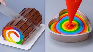 Wonderful Cake Rolled Chocolate Hacks  Homemade Cake For Beginner  So Tasty Cake Decorating [upl. by Gupta]