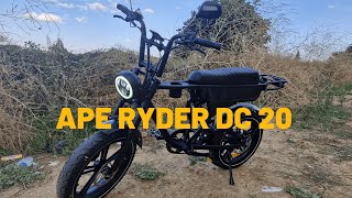 Ape Ryder DC20 Elektrikli Bisiklet İncelemesi ve Hız Sınırı Kaldırma [upl. by Mcnully]