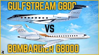 Bombardier Global 8000 VS Gulfstream G800 [upl. by Sunshine]