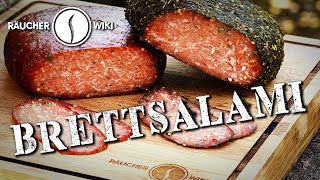 Brettsalami Die einfachste Salami der Welt Räucherwiki Folge 33 [upl. by Aluor]