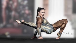 4XMsFitness Olympia Oksana Grishina’s Transformer performance at the MrOlympia 2020 [upl. by Errised]