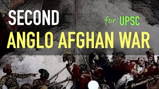 Second Anglo Afghan War  Modern History for UPSC [upl. by Mavra]