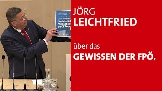 Jörg Leichtfried über das Gewissen der FPÖ  Plenarsitzung 1605218 [upl. by Annabel]