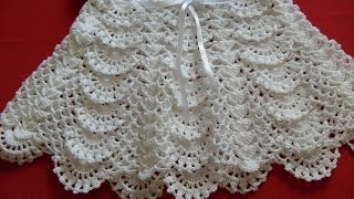 COMO HACER VESTIDOS DE BEBE A CROCHET [upl. by Yrrot]