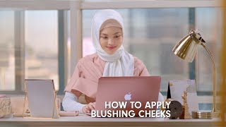 How to apply blushing cheeks with Wardah Instaperfect City Blush Blusher Click [upl. by Hershell]