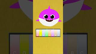 Baby Shark on Piano  Baby Shark Song  Nursery Bugs shorts babyshark piano [upl. by Mrots]