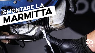 Come smontare la MARMITTA  Piaggio Ciao Bravo Si Tutorial [upl. by Nave]