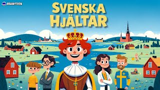 Svenska Hjältar  Sveriges Historia för Barn Säsong 1 Alfred Nobel Astrid Lindgren Gustav Vasa [upl. by Asil]